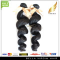 Wholesale 5a virgin brazilian loose wave hair weaves double weft brazilian hair bundle